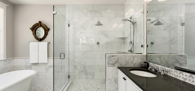 bathroom shower door installation in Fort Myers